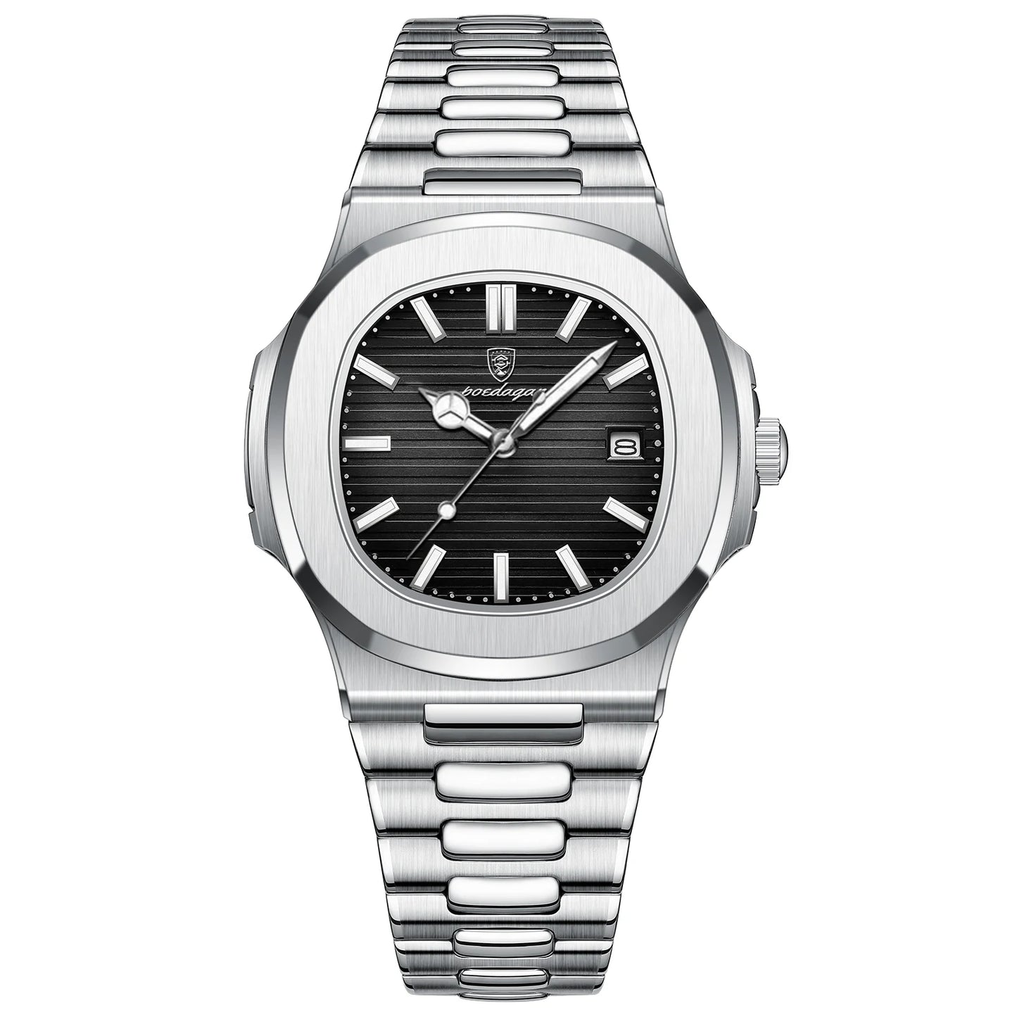 VANTOR – Noir Intense & Bracelet Acier