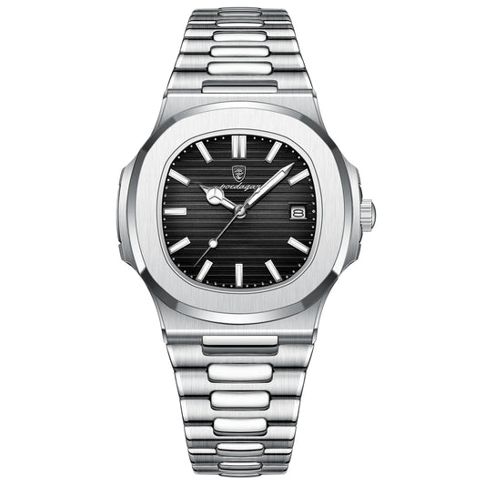 VANTOR – Noir Intense & Bracelet Acier
